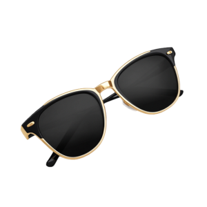 Classic Matte Grey Square Frame Premium Fashion Sunglasses