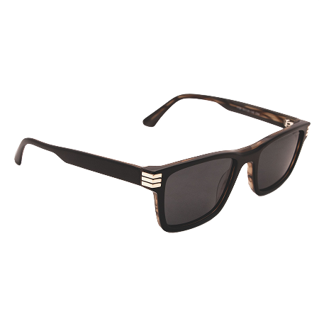 Classic Matte Grey Square Frame Premium Fashion Sunglasses Hover Image