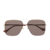Classic Matte Grey Square Frame Premium Fashion Sunglasses
