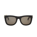 Premium Blue Mirrored Lens Stylish Black Frame Sunglasses