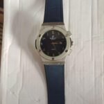 Silver Quartz Brown Leather Watch