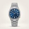 Citizen Tsuyosa Automatic watch with blue sunray dial and stainless steel bracelet.