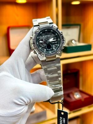 S-SPORT Anadigi Men's Watch – Stainless Steel Case & Bracelet Hover Image