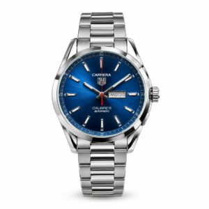 Classic Day-Date Watch – Blue Sunburst Dial & Steel Bracelet (Multiple Colors)
